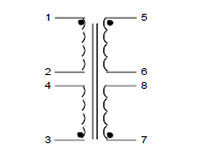 Schematic - PC Mount Flat Pack™ Power Transformers (FP10-1200)