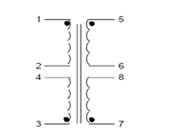 Schematic - PC Mount Flat Pack™ Power Transformers (FP10-250)