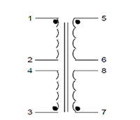 Schematic - PC Mount Flat Pack™ Power Transformers (FP10-600)