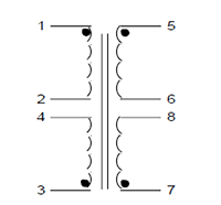 Schematic - PC Mount Flat Pack™ Power Transformers (FP12-1900)