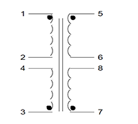 Schematic - PC Mount Flat Pack™ Power Transformers (FP12-3800)