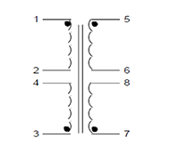 Schematic - PC Mount Flat Pack™ Power Transformers (FP12-475)