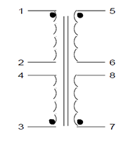 Schematic - PC Mount Flat Pack™ Power Transformers (FP120-50)