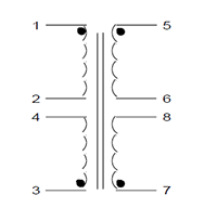 Schematic - PC Mount Flat Pack™ Power Transformers (FP16-3000)