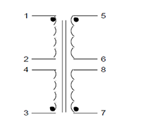 Schematic - PC Mount Flat Pack™ Power Transformers (FP16-375)