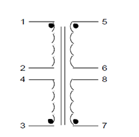 Schematic - PC Mount Flat Pack™ Power Transformers (FP20-1200)