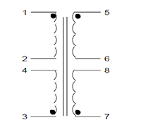 Schematic - PC Mount Flat Pack™ Power Transformers (FP20-125)