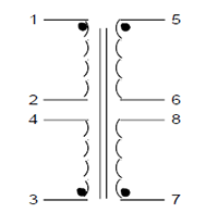 Schematic - PC Mount Flat Pack™ Power Transformers (FP230-25)