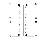 Schematic - PC Mount Flat Pack™ Power Transformers (FP230-50)