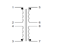 Schematic - PC Mount Flat Pack™ Power Transformers (FP24-100)