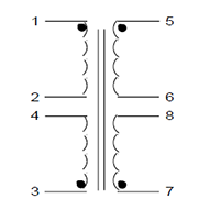 Schematic - PC Mount Flat Pack™ Power Transformers (FP30-200)