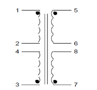 Schematic - PC Mount Flat Pack™ Power Transformers (FP30-400)