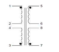 Schematic - PC Mount Flat Pack™ Power Transformers (FP30-85)