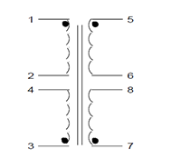 Schematic - PC Mount Flat Pack™ Power Transformers (FP34-1400)