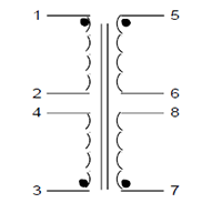 Schematic - PC Mount Flat Pack™ Power Transformers (FP56-100)