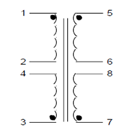 Schematic - PC Mount Flat Pack™ Power Transformers (FP56-425)