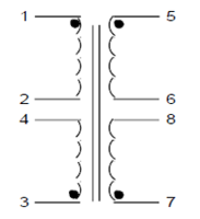 Schematic - PC Mount Flat Pack™ Power Transformers (FP88-28)