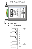 Hermetically Sealed Low Level Audio Input Transformer (HS-1) - 3
