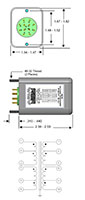 Hermetically Sealed Low Level Audio Output, Mixing, Matching, and Bridging Transformer - 2