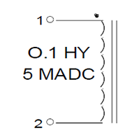 Schematic - Miniature Impedance Matching Transformers - Red Spec (SP-128)