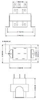 Outline Dimensions - Class-2 Power Control Transformers (TCT40-01E07AE-15)