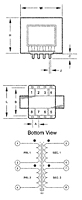 PC Mount - Plug-In Printed Circuit Audio Transformers (TY-146P) - 2