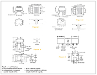 Outline Dimensions - CSE Series Low Frequency Current Sense Transformers