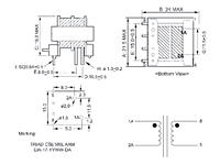 CSE Series Low Frequency Current Sense Transformers (CSE186L) - 2