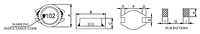 Outline Dimensions - AX1005 - 102K Series SMD Power Shielded Inductors