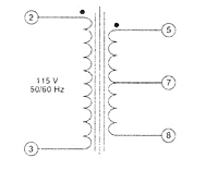 Schematic - Chassis Mount Quick Pack™ Power Transformers (F4-10)