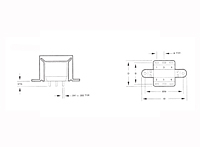 Outline Dimensions - PC Mount Power Transformers (F-141XP)