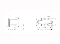 Outline Dimensions - PC Mount Power Transformers (F-168XP)