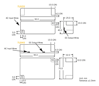 TLD1020/40 Series - 20-40 Watt (W) Single Output Encapsulated Switching Power Supplies - 2