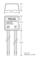 TLD40 Series - 26 Watt (W) Max Constant Current Encapsulated DC/DC Switching Power Supplies - 2