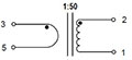 Schematic for CST25 Series Current Sense Transformers (CST25-0050)