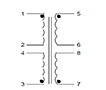 Schematic - PC Mount Flat Pack™ Power Transformers (FP10-600)