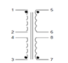 Schematic - PC Mount Flat Pack™ Power Transformers (FP12-200)