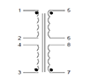 Schematic - PC Mount Flat Pack™ Power Transformers (FP12-475)