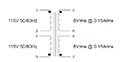 Schematic - PC Mount Flat Pack™ Power Transformers (FP16-150)