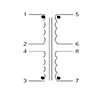 Schematic - PC Mount Flat Pack™ Power Transformers (FP24-100)