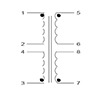 Schematic - PC Mount Flat Pack™ Power Transformers (FP24-250)