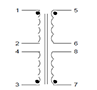 Schematic - PC Mount Flat Pack™ Power Transformers (FP30-400)