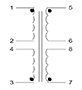 Schematic - PC Mount Flat Pack™ Power Transformers (FP56-45)