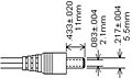 Output Connection for Wall Plug-Ins AC Power Supplies (Level VI) (WAU060-2000)