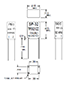 Outline Dimensions - Miniature Impedance Matching Transformers - Red Spec (SP-32)