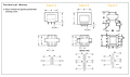 Outline Dimensions - PC Mount - Plug-In Printed Circuit Audio Transformers