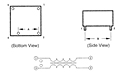 Outline Dimensions - Encapsulated Toroidal Inductor (CMT908-H1)