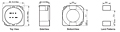 Outline Dimensions - AX104R Series SMD Power Shielded Inductors