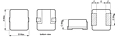 Outline Dimensions - AX02 Series SMD Power Shielded Inductors