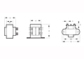 Outline Dimensions - Chassis Mount Quick - Connect World Series™ Power Transformers (VPS10-2500)